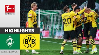 Victory through dream goals despite being outnumbered  SVW  BVB 12  Highlights  MD 25–BL 2324 [upl. by Anaehr]