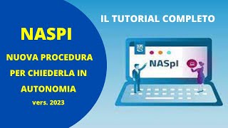 NASPI 20232024  il nuovo tutorial per chiederla in autonomia [upl. by Nahsaj]