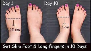 Lose Leg amp Foot Fat in 1 Week  Slim Feet with Foot Exercise  Slim Foot  Slim Ankles amp Fingers [upl. by Anivel322]