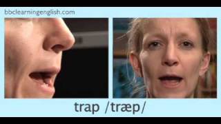 English Pronunciation 👄 Short Vowel  æ  ‘trap’ ‘stamp’ amp ‘back’ [upl. by Cindra]