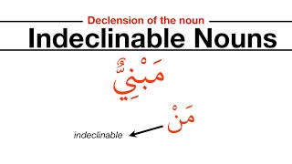 Indeclinable Nouns  البناء Definition only [upl. by Ley]