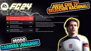 COMO SER CONVOCADO CON TU SELECCION NACIONAL MODO CARRERA JUGADOR FC 24 [upl. by Ilil412]