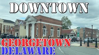 Georgetown  Delaware  4K Downtown Drive [upl. by Oidgime905]