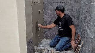 Casa 6x7🏕🏠 video 10 Colocacion de ceramica en baño [upl. by Ethe758]