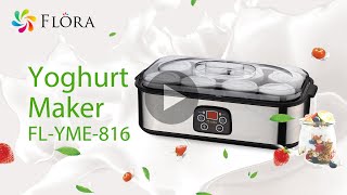 Flora Yoghurt Maker FLYME816 opening box [upl. by Adriel]