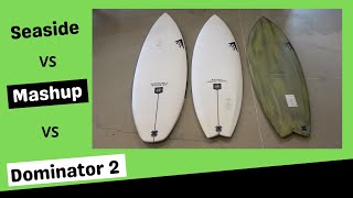 Firewire Seaside vs MashUp vs Dominator 2 Surfboard Comparison [upl. by Woodie]