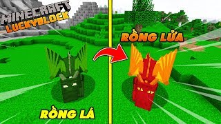 CÁCH TRIỆU HỒI RỒNG LÁ và RỒNG LỬA TRONG MINECRAFT Thử Thách Luckyblock 21  MK Gaming [upl. by Ready263]