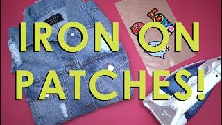 How to Iron On Patches [upl. by Girardo]