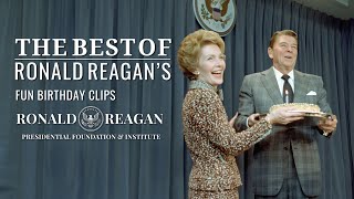 The Best Of Ronald Reagan Fun Birthday Clips [upl. by Tronna742]