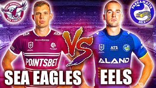 ROUND 3 Parramatta Eels vs Manly Sea Eagles OFFICIAL Team Lists  NRL 2024 [upl. by Clemmy377]