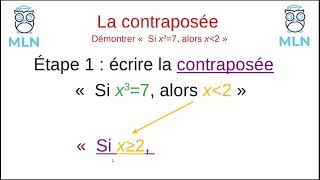 notion et utilisation de la contraposée [upl. by Aurora]