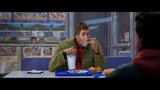 Diner scene amp no cape SpiderMan Into the SpiderVerse [upl. by Erickson]