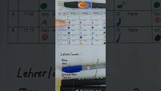 Stundenplan اختصارات برنامج طلاب الابتدائي lehrer maths ابتدائي الماني deutschland رياضيات [upl. by Robertson]