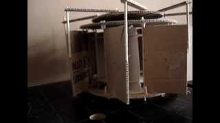 Adjustable Stator Vertical Axis Wind Turbine CNC Model [upl. by Heman]