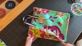 How To Make a Quilted Tote Bag Sew a long agifttonovember [upl. by Neidhardt]