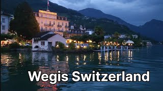 Switzerland  Weggis  Beautiful and Relaxing Swiss town  Walking Tour  4K [upl. by Leuqram213]