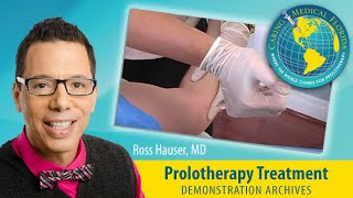 Prolotherapy treatment to medial elbow [upl. by Aicenav]