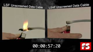 LSF vs LSHF Cables Flame Test [upl. by Amles]