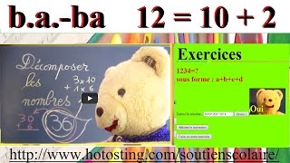 Baba cours Maths CM2  Décomposer les grands nombres [upl. by Perice]