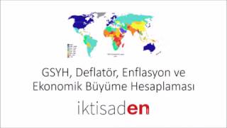 Nominal ve Reel GSYH Deflatör Enflasyon Oranı ve Ekonomik Büyüme Oranı Nasıl Hesaplanır [upl. by Ellimac]