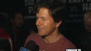 Mark Wahlberg at Pacquiao vs Hatton Prefight Press Conf [upl. by Schnorr]