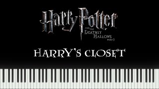 Harry Potter 7  Harrys Closet Synthesia Piano [upl. by Nylia]