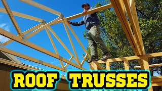 How to install Roof Trusses [upl. by Carrelli41]