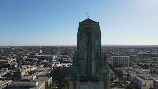 The Bullocks Wilshire Building on the campus of the Southwestern Law School  Drone Footage [upl. by Esirtal]