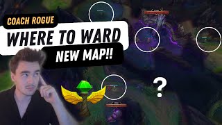 Where To Ward On The NEW SUMMONERS RIFT MAP  Play Like A Pro [upl. by Meador]