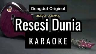 RESESI DUNIA KARAOKE NADA COWOK [upl. by Eded875]