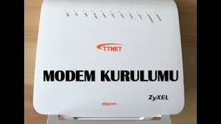 ZyXEL TTnet Modem Kurulumu [upl. by Ruhtua]