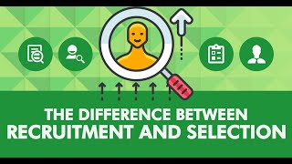 difference between recruitment and selection l meaning l the key difference [upl. by Rye]