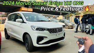 2024 Maruti Suzuki Ertiga VXI CNG Full Detailed Review ♥️ Most VFM Variant  New Features amp Price [upl. by Yddub]