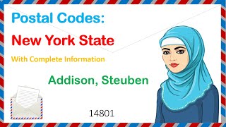 Postal Code and Contact No of City Addison County Steuben 150 Front St NY Zip Code [upl. by Araec]