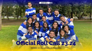 Roll Call 2324  AIESEC in University of Colombo [upl. by Aliuqahs]