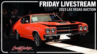 2023 LAS VEGAS BARRETTJACKSON quotAll the cars all the timequot LIVESTREAM  Friday June 23 2023 [upl. by Sirmons2]