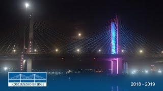 Kosciuszko Bridge Light Show TimeLapse [upl. by Sidwel]