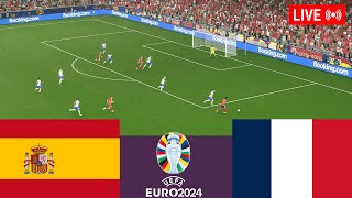 Spain vs France LIVE Euro Cup 2024 Germany Full Match  Simulation Video Games [upl. by Nisen772]