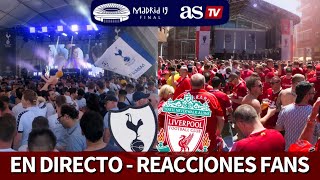 Tottenham vs Liverpool  Reacción en DIRECTO de los fans en la final de la Champions  Diario AS [upl. by Alracal]