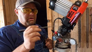 Oregon 620 CHAINSAW SHARPENER Full setup and use 075 [upl. by Geminian]