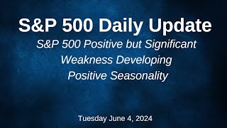 SampP 500 Daily Market Update for Tuesday June 4 2024 [upl. by Leicam]