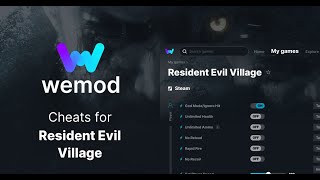 Wemod Trainer Tutorial Resident Evil Village God Mode Cheats [upl. by Holder473]