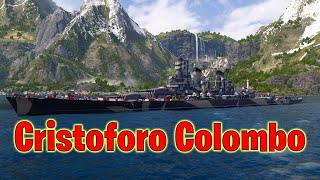 Meet The Cristoforo Colombo Legendary Italian Battleship World of Warships Legends [upl. by Yrrag121]