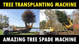 Tree Transplanting Machine  Tree Relocation Machine  Tree Spade [upl. by Leontyne259]