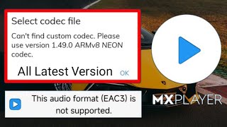 EAC3 audio not supported Mx Player  1490 ARMv8 NEON Codec  Codec problem [upl. by Earej590]