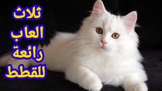 طريقة صنع ثلاث العاب للقطط في دقيقتين افكار ممتعة لاصحاب القطط [upl. by Kaleena387]