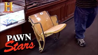 Pawn Stars Seat from Dodger Stadium Season 7  History [upl. by Otcefrep]