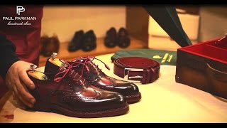 Handmade Shoes for Men How to Make Goodyear Welted Shoes by Paul Parkman [upl. by Borreri]