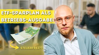 Altersvorsorge als Geschäftsführer  ETF Sparplan über Firma von der Steuer absetzen [upl. by Nylsoj]