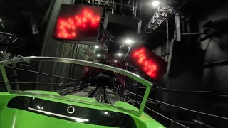 Verbolten with lights on Front Seat POV at Busch Gardens Williamsburg [upl. by Hsotnas347]